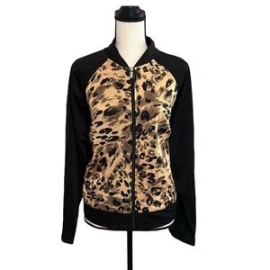 Juicy Couture Leopard Print Zipper Jacket Size 1X NWOT!